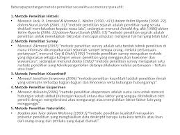Pengertian Dan Definisi Metode Penelitian Dan Metode Penelitian Ppt Download