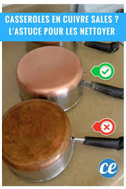 Le Secret De Cuistot Pour Que Vos Casseroles En Cuivre Retrouvent Enfin Tout Leur Eclat Casserole Cuivre Nettoyer Cuivre Nettoyage Des Casseroles