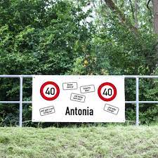 Geburtstag grußkarte zum geburtstag / die schönsten sprüche zum 40. Xxl Geburtstagsbanner Zum 40sten Geburtstag Mit Namen