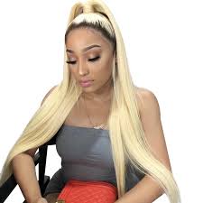 It's commonly used for hair extensions, weaves, wigs and doll hair. Osolovely Hair 1b 613 Ombre Blonde Straight Hair Bundles 2 Tone Dark Roots Platinum Human Hair Weave 1 3 4 Bundles