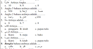 Soal uts bahasa arab kelas 3. Soal Pts Mi Kelas 1 B Arab Semester 1 Th 2019 Soalbagus Com