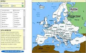Usa geography quizzes fun map games. Interactive Map Of Europe Capitals Of Europe Tutorial Sheppard Software Interactive Maps