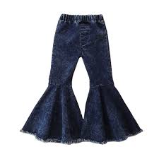 Toddler Baby Girl Flared Jeans Blue Bell Bottom High Waist Basic Denim Pants Spring Fall Outfit For 2 7 Years Old Buy Latest Jeans For Girls Bell Bottomed Pants New Design Jeans Girls Product On Alibaba Com