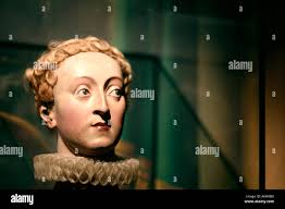 Busto della Regina Elisabetta I Foto stock