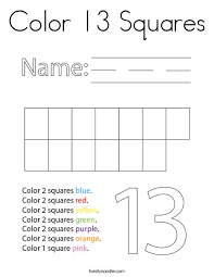 You can check all apps from the developer of coloring pages and find 48 alternative apps to coloring pages on android. Color 13 Squares Coloring Page Twisty Noodle