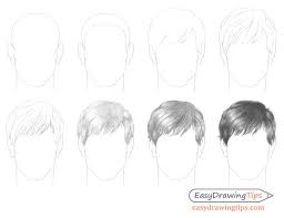 Cartoon hair isn't as hard to draw as you think it is. How To Draw Male Hair Step By Step Easydrawingtips Drawing Male Hair Guy Drawing Drawing Hair Tutorial