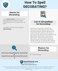 However, as the dm now, i've begun to see how unbalanced this is as some spell components can be pretty expensive or the realism issue comes up from the second example. How To Spell Decorating And How To Misspell It Too Spellcheck Net