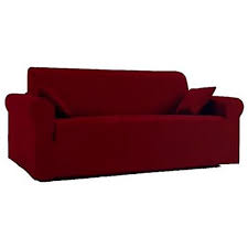 Divani 2 posti in vendita on line, prodotti artigianalmente: Cavalieri Copridivano Elasticizzato 2 Posti Linea Jolie Estensibile Da 120 A 170 Cm Colore Bordeaux Eprice