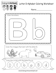 Letter B Coloring Worksheet Free Kindergarten English Worksheet For Kids In 2020 Letter B Worksheets Kindergarten Letters Alphabet Kindergarten