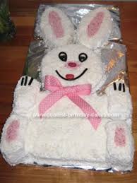 Maybe you would like to learn more about one of these? Cute Homemade 2d White Easter Bunny Cake