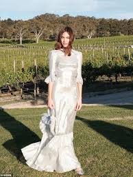 Alexa Chung Oozes Elegance In A Metallic Gown At Winery Launch The Vampires Wife Flower Girl Dresses Alexa Chung