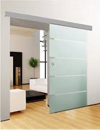 Duradoor Glasschiebetur Schiebetur Glastur 5 Streifendesign 1050x2050mm Komplettset Glasschiebetur Schiebetur Schiebetur Glas