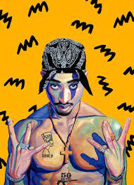 Obra De Arte 2pac In 2021 2pac Artwork Tupac Art Hip Hop Artwork