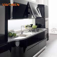 This trend isn't for every kitchen, but more minimalist and industrial kitchen. Modern High Glossy Black Lacquer Stainless Steel Kitchen Cabinet Buy Modern Kitchen Kitchen Stainless Steel Cabinet Black Lacquer Kitchen Product On Alibaba Com