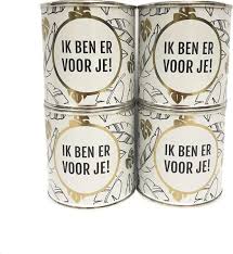 In nederland wordt het gevierd op de derde zondag in juni. Bol Com 4 Snoepblikjes Ik Ben Er Voor Je Verjaardag Man Verjaardag Vrouw