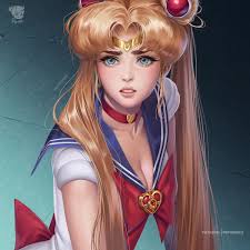A fun comic about usagi tsukino/sailor moon's iconic odango hairstyle, and all the other *human luna, tellu, sailor iron mouse, queen nehellenia and chibichibi surround usagi*: Redraw By Prywinko Sailor Moon Redraw Know Your Meme