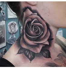 Pinterest Lovemebeauty85 Rose Neck Tattoo Neck Tattoos Women Neck Tattoo