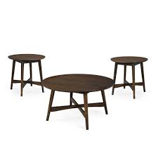 Trendy coffee table ideas for the modern minimalist. Behrens Mid Century Modern Wood Coffee Table And 2 End Tables Christopher Knight Home Target
