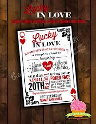 Printable Bridal Shower Invitation Design Lucky In Love Etsy Couples Bridal Shower Invitations Vegas Themed Wedding Bridal Shower Invitations Printable