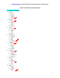 Pdf Contoh Soal Tes Masuk Universitas Swasta Quinsha Belli Academia Edu