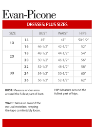 Evan Picone Plus Size Chart Via Macys Com In 2019 Size