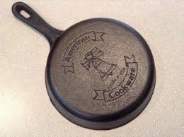 American Cookware Collector Series Liberty Bell 7 Frying Pan Cast Iron Cooking Cast Iron Cookware