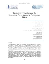 João carvalho, filho do veterano ruy de carvalho, revelou que tudo aconteceu no período da tarde das gravações da novela 'a serra' (sic). Pdf Barriers To Innovation And The Innovative Performance Of Portuguese Firms