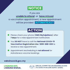 The rest is up to you to fill up including their name, details and sicknesses or complications (if they have). Vaksin Covid 19 åœ¨ Twitter ä¸Š Missed Vaccination Appointments Will Be Automatically Rescheduled And Sent Directly To You Via Sms Mysejahtera Rescheduling For Astrazeneca Vaccination Appointment Is Not Allowed Register For Vaccination Https