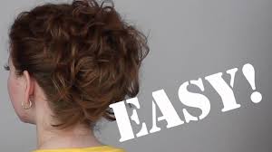 Good news for girls with long hairs. Hair Tutorial A Quick Easy And Messy Updo For Curly Hair Youtube