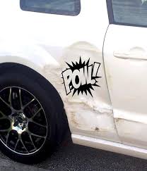 Unsightly vehicle scratches can take away from the overall value and curb appeal of a vehicle. Amazon Com Funny Car Accident Dent Fix Pow Decal Vinyl Hitting Cars Truck Window Sticker Batman Car Car Dent Fix In Fixer Repair And Scratches Cost Door Near Me Scratch How To