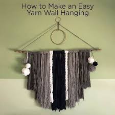 Diy projects jun 11, 2013. How To Make An Easy Yarn Wall Hanging Ideas For The Home
