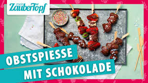 Verrührt das ganze ordentlich, bis die marinade schön glatt ist, und stellt sie. Obstspiesse Mit Schokolade Aus Dem Thermomix Sommerliches Fingerfood Youtube