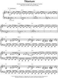 David Guetta Titanium Sheet Music Piano Solo In Eb Major Download Print Sheet Music David Guetta Piano Music