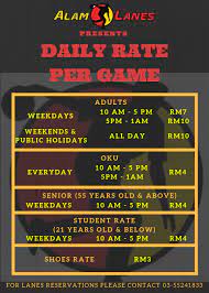 Walaupun bunyi macam banyak, car park tu kelip mata je dah penuh kalau hujung minggu. Alam Lanes Daily Rate Game Mohon Maaf Dari Kami Facebook