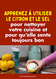 Apprenez A Utiliser Le Citron Et Le Sel Pour Nettoyer Votre Cuisine Et Pour Qu Elle Sente Toujours Bon Nettoyant Perdre Du Poids Comment Nettoyer