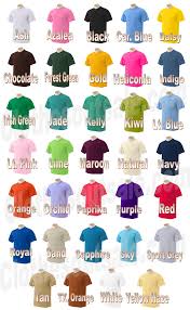 Gildan T Shirt Color Chart 2012 Rldm
