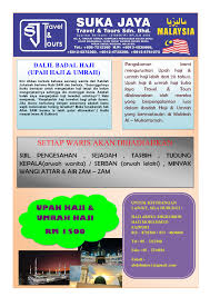 1 bulan sebelum 9 zulhijjah. Badal Haji Sukajaya Travel And Tours Sdn Bhd