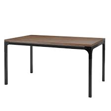 Check out our rectangle dining table selection for the very best in unique or custom, handmade pieces from our kitchen & dining tables shops. Stylewell Porter Black Metal Rectangular Dining Table For 6 With Haze Oak Finish Top 60 In L X 30 In H Haze Black Home Depot