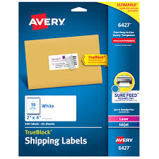 Download the fedex ® mobile app, visit our label creator from a browser, or visit a fedex office or other participating fedex location. Avery Trueblock Shipping Labels Sure Feed Technology Permanent Adhesive 2 X 4 250 Labels 6427 Walmart Com Walmart Com