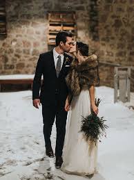28 Winter Wedding Dresses To Help You Brave The Chilly Weather Winter Wedding Receptions Winter Wedding Dress Winter Mountain Wedding
