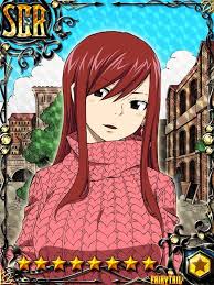 Carta De Erza Scarlet Scr 8 Estrellas Estrella Fairy Tail Anime Fairy Tail Fairy Tail Characters