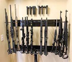 Hold up displays 6 gun rack and rifle storage. Diy Locking Wall Gun Rack Diy Nerf Gun Rack Diy Nerf Gun Wall Nerf Gun Storage This Gun Rack Is One That Is Rather Traditional