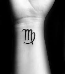 If you are into its symbolic meaning and you like small tattoo ideas, this is for you. Wrist Virgo Male Zodiac Tattoo Ideas Virgo Tattoo Designs Virgo Tattoo Tattoos For Guys