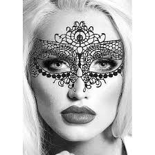 Ouch! Lace Eye-Mask Queen Black