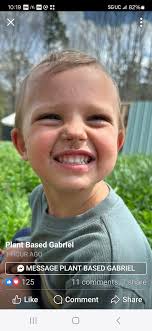 Such a sweet boy with two lazy parents who can't wipe his precious face,  but post it proudly.