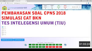 Pembahasan Soal Cpns Simulasi Cat Bkn 2018 Tes Intelegensi Umum Tiu Youtube