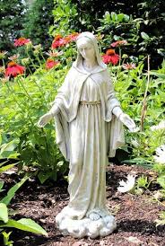 Our Lady Of Grace Outdoor Garden Statue 24 Garden Statues Outdoor Garden Statues Sacred Garden