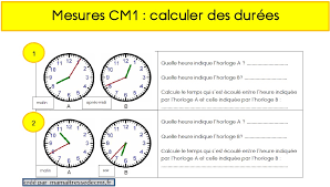 Mêmes notions, mais introduction des nombres décimaux dans les mesures. Durees Ma Maitresse De Cm1 Cm2