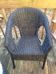 My Ikea Agen Chair Rattan Bamboo Spray Painted Matte Black Hage Rom Rom