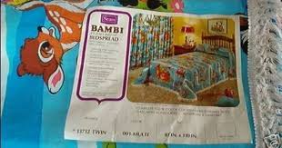 new sears vintage bambi bedspread retro twin bed fabric 39463838 bambi retro twins